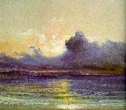 Charles Blechen Sunset at Sea oil painting on canvas